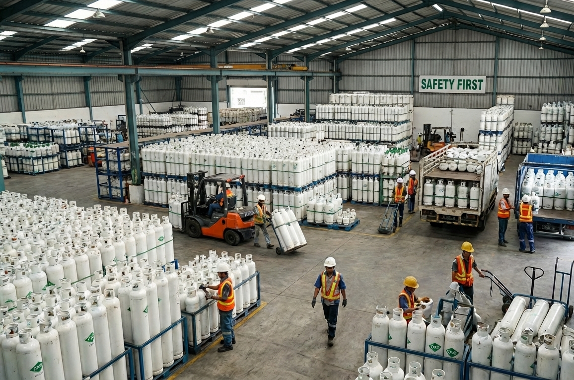 Fasilitas industri CNG TAP Energi